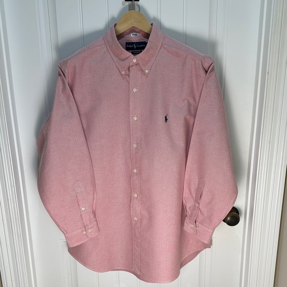 Polo by Ralph Lauren Men's Classic Pink Shirt - Picture 1 of 4
